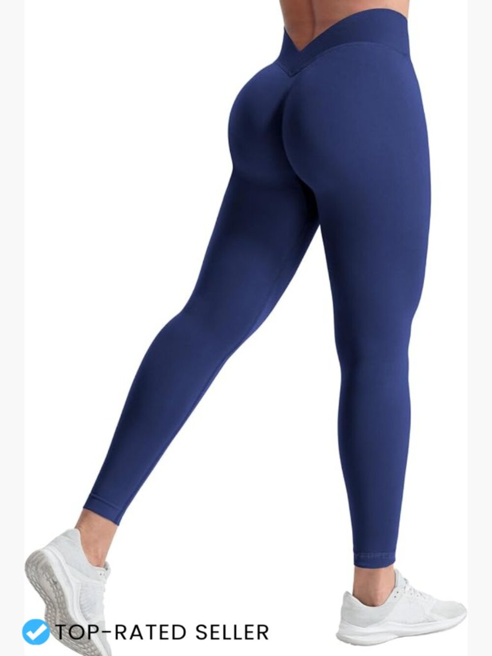 High Waisted V Back Scrunch Leggings Women Sexy Athletic Workout Yoga Pants